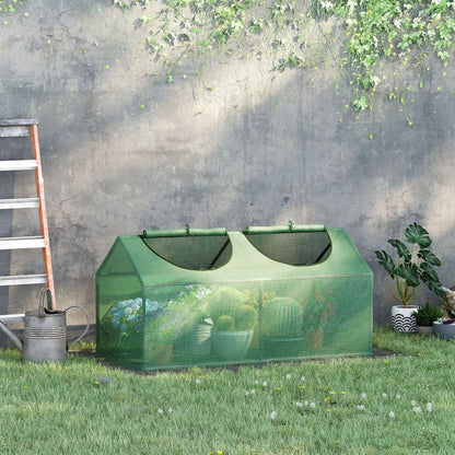 Mini-kasje – Mini Serre – Plantenhuis – Kweekkas – Tomatenkas – Groen – UV-bestendig – Stevige Grondconstructie – 120x60x60 cm