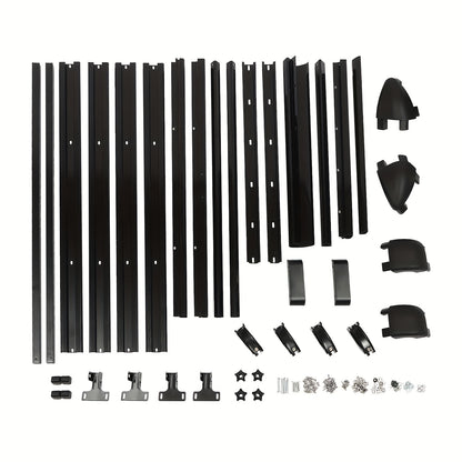 Universele Dakkofferdrager – Dakdrager – Bagagerek – Roofrack – Dakdrager Zwart – Verstelbaar 100-135 cm – Draagvermogen 150 kg – Aluminium & Staal