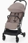 Lichtgewicht kinderwagen, buggy, tot 25 kg, met ligfunctie, kleine opvouwbare buggy, compacte kinderwagen met 5-punts veiligheidsgordel en voetrem, reisbuggy (beige)