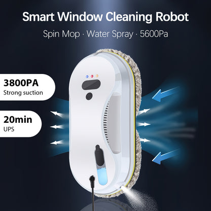 Raamwisser – Ruitenreiniger – Ramenwasser – Raamtrekker – Ruitenwisser Robot – Automatisch – Ultrasone Waterverneveling – Afstandsbediening
