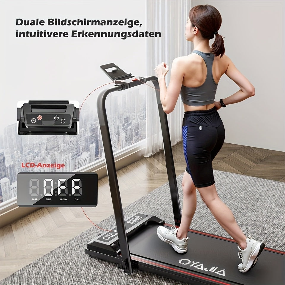 Loopband – Treadmill – Hardloopband – Wandelband – Sportband – Compact Inklapbaar – Handmatige Hellingshoek