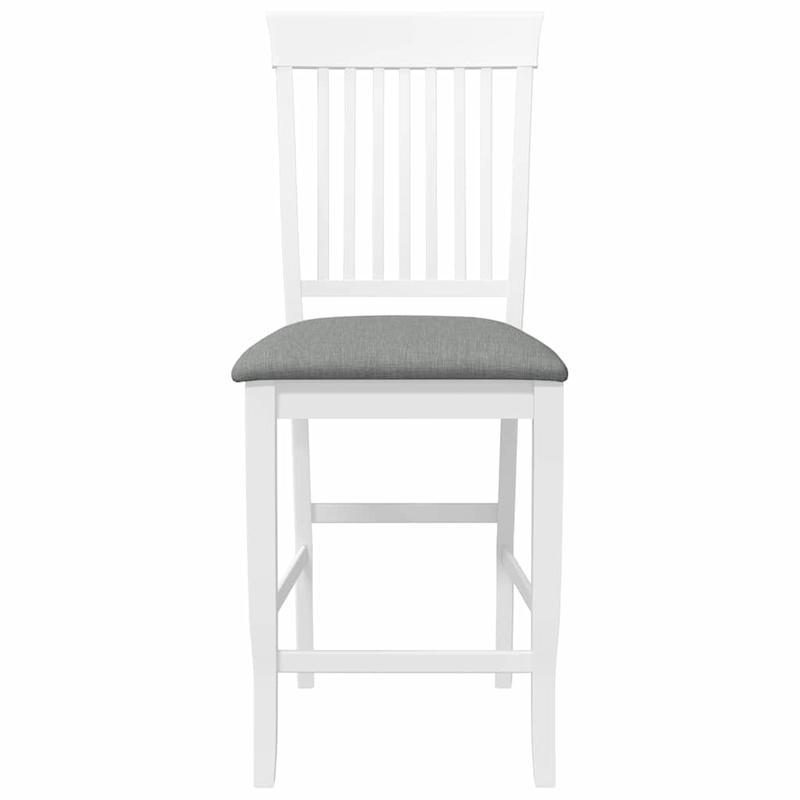 Bar Stools with Cushions 2pcs Solid Wood Rubber