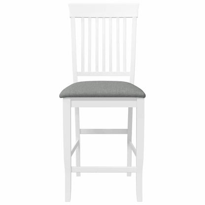 Bar Stools with Cushions 2pcs Solid Wood Rubber