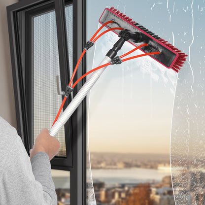 Telescoopsteel – Telescopische Steel – Uitschuifbare Stok – Ramenwasser – Zonnepanelenreiniger – Aluminium – Waterdoorvoer – 7,92 Meter