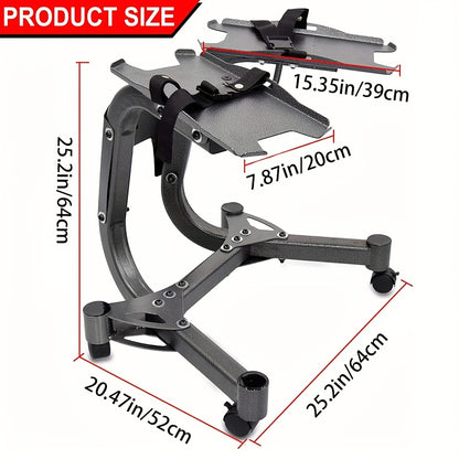 Adjustable Dumbbell Rack with Casters, Maximum Load Capacity 100kg/220 Lbs Dumbbells, Suitable for Home Gym