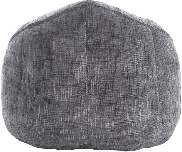 Zitzak met Voetensteun - Loungestoel met Hoge Druk Schuimvulling - Beanbag Ergonomisch Ontwerp - Chenille Stof – 89x88x76 cm - Grijs
