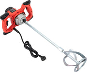 Cement mixer - Mortar mixer - Cement - Hand stirrer - Cement mortar - Double blade - 1500W - 220V - Length 88.5cm