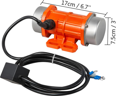 Concrete Vibrator Motor - Electric Vibrating Vibration Motor - 2 meter cable - 40W 220V 3600rpm