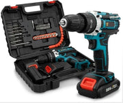 Slag Schroevendraaier - Boormachine - Schroefmachine - Elektrische Boormachine - Met Koffer - 2x Accu - 28Nm - 1600r/min - 1500Mah - Blauw - Met Accessoires