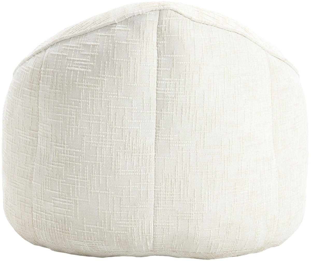 Zitzak met Voetensteun - Stoel met Hoge Druk Schuimvulling - Ergonomisch Ontwerp - Chenille Stof - 89x88x76 cm - Beige