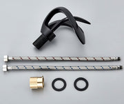 Luxe wastafelkraan - Gootsteen kraan - Waterval kraan - Kraan - Mengkraan - Zwart