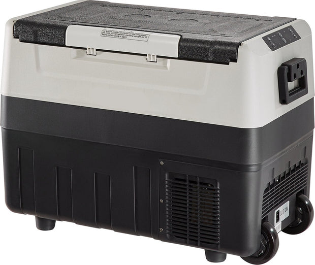 Mini Koelkast 45L - Auto Koelkast - Camping Koelkast - 2 in 1 Dubbele Zone - 100/240V/12V Auto Stekker - Grijs