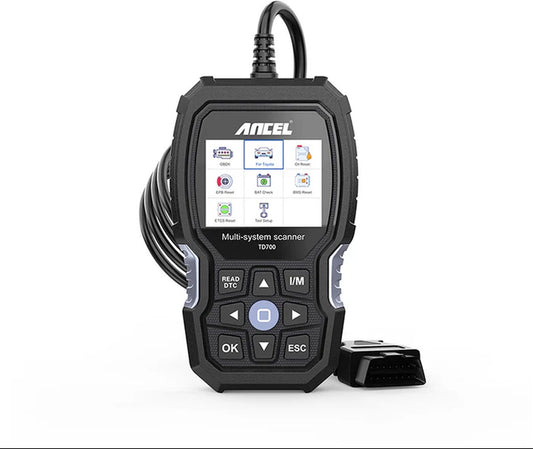 OBD2 Scanner - Diagnosecomputer - Storing Verwijderen - Uitleesapparatuur Auto - Diagnose Auto - Diagnosetool voor alle systemen ABS EPB TPMS DPF - Zwart