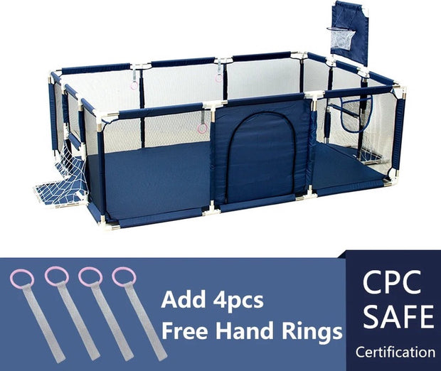 Grondbox - Speelbox - Grondbox Baby - Playpen - 235x129x107cm - Blauw
