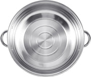 Professionele Stoompan - 5 lagen - Stoomkoker - Ø30cm - Topkwaliteit - RVS - Glazen deksel - Inductie Gas Elektrisch