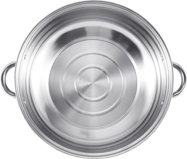 Professionele Stoompan - 5 lagen - Stoomkoker - Ø30cm - Topkwaliteit - RVS - Glazen deksel - Inductie Gas Elektrisch