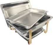 9L Buffet Warmer - Warmhoudplaat - Chafing Dish - Voedselwarmer - Warmhoudpan - Roestvrij staal