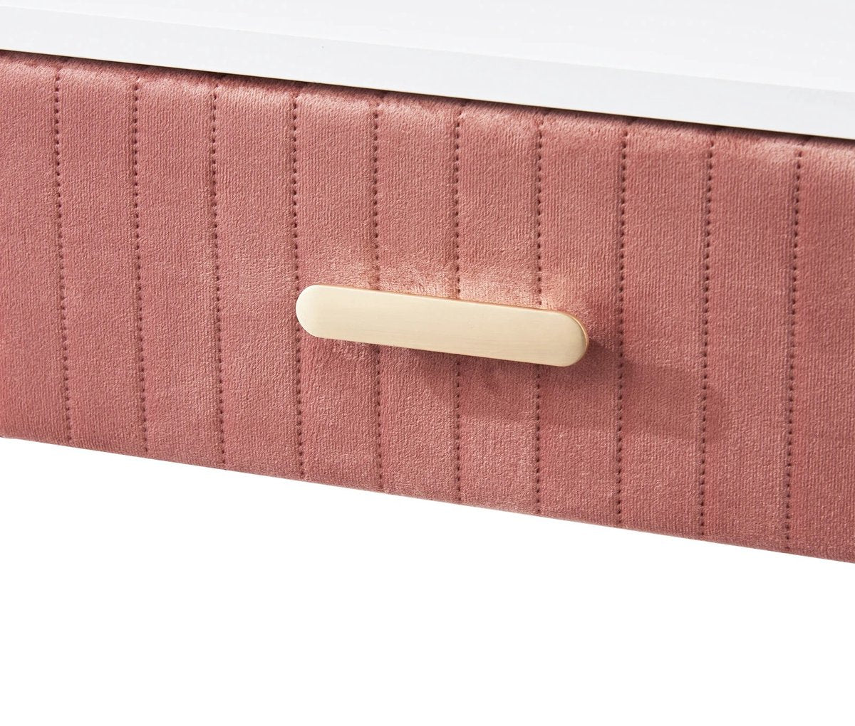 Luxury Dressing Table - Make-up Table - Dresser - Dressing Table - Make-up Table - Including Mirror and Stool - Velvet Look - Ladies/Teenagers