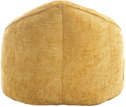 Zitzak Sofa met Voetensteun - Luxe Chenille Bean Bag Stoel -- Ergonomische Loungestoel met Hoge Rugleuning – Comfortabele Fauteuil - Geel