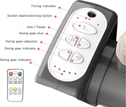 Elektrisch babybed - Wieg - Baby bedje - Ledikant - Bluetooth - Verplaatsbaar - Draagbaar - Klamboe - Grijs