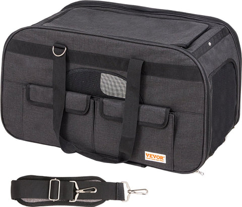 Reismand Kat en Hond - Huisdier Drager Trolley - Ademend Reistas met Telescopische Handgreep, Wielen en Schouderriem - Draagbare Rugzak - Draagtas Honden - Perfect voor Uitgaan en Reizen met Honden en Katten