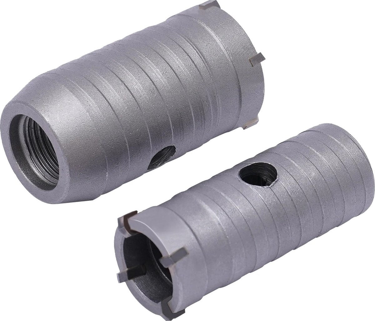 Betonborenset Pro7 - Professionele Beton Boren - 9 Delig - SDS Plus en Max Adapter - Ø 30-40-65-80-100mm - Premium Staal