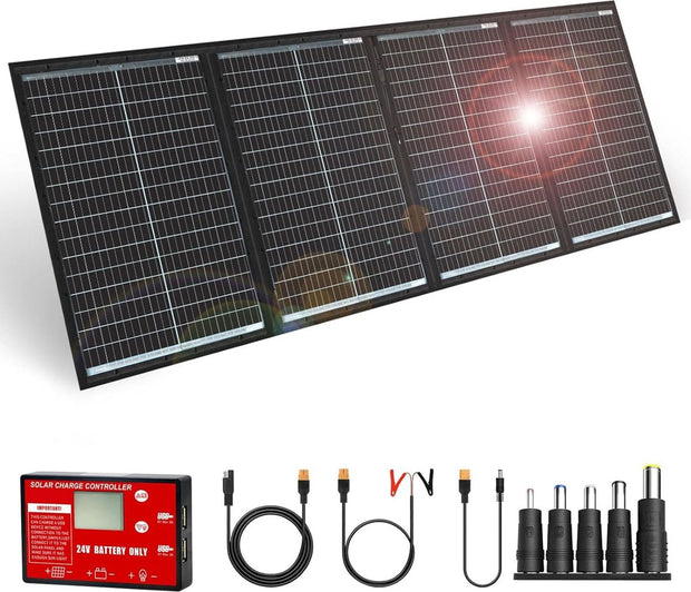 Zonnepanelen Compleet Pakket - Zonnepaneel met Stekker - Plat Dak - 200W