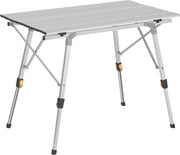 Campingtafel - Hoogte Verstelbaar - Aluminium - Zilver - 90x52.2x72cm