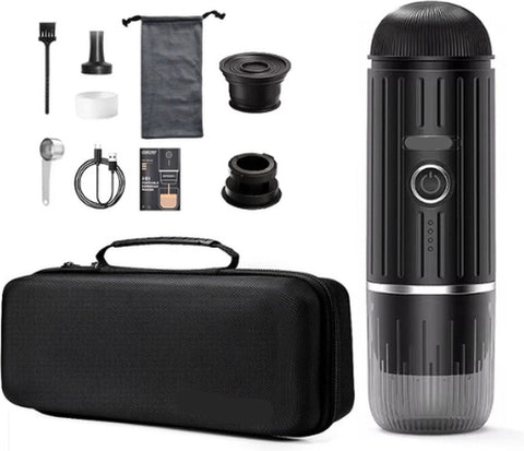 Draagbare Koffie Zet Apparaat - Koffie Machine - Dolce Gusto - Senseo - Poeder Koffie - Met Draagtas - Zwart