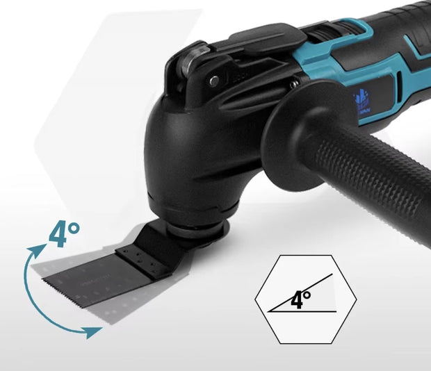 Multitool - Elektrische Multitool - Schuren - Zagen - Slijpen - Snijden - 6 Versnellingen - 2 Accu's
