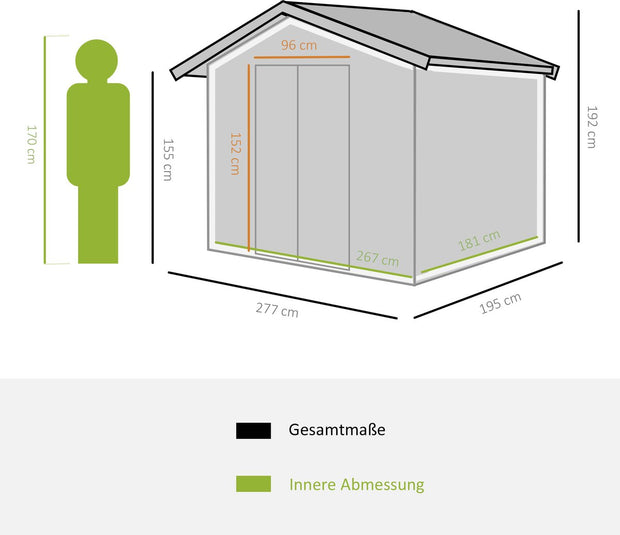 Gereedschapsschuur Tuinhuis Gereedschapsschuur Tuinkast Gereedschapskast Metaal
