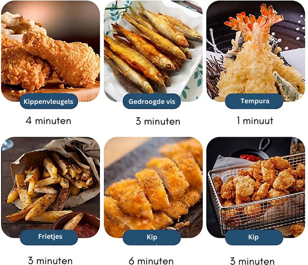 Kleine Frituurpan - Mini Friteuse - Mini Frituurpan - 2,2 Liter -Roestvrij Staal - Japanse frituurpan - met Thermometer - en Deksel Keuken Tempura Frituurpan - Kookpot