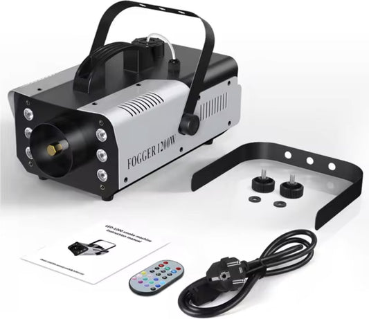 Rookmachine met verlichting - Ledverlichting - 6 Kleuren - 1200W - Mist machine - Bruiloft - Halloween - Feest