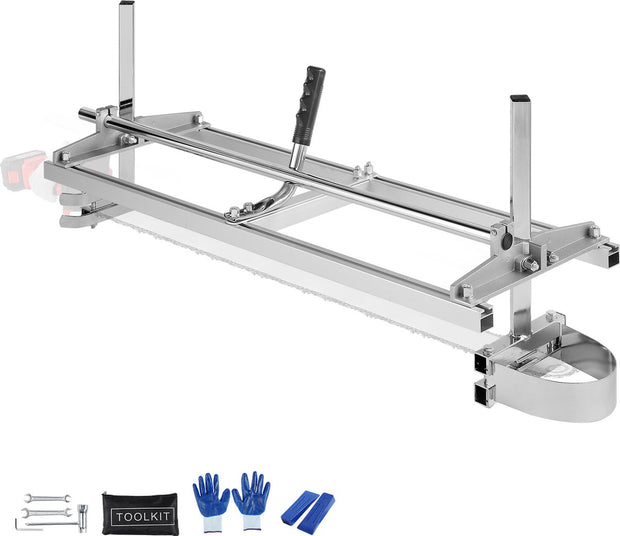 Sawmill Stalen Kettingzaag - Draagbaar - 0,5-30 cm Snijdikte - Geschikt voor 35,5-91,4 cm Kettingzaagbladen - Geschikt voor Bouwvakkers - Ticmerlieden
