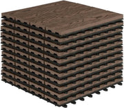 Patio Tuintegels - Kliksysteem - Donkerbruin - 30x30x2 cm