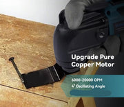 Multitool - Elektrische Multitool - Schuren - Zagen - Slijpen - Snijden - 6 Versnellingen - 2 Accu's