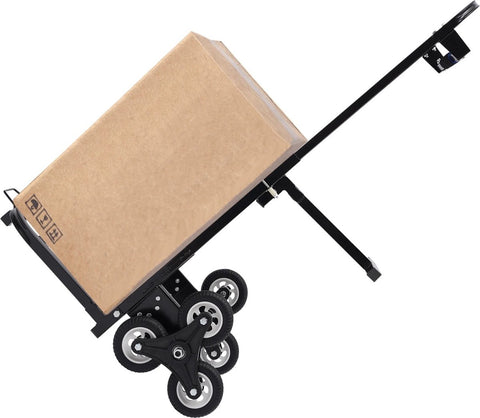 Trap Klimkar - Steekwagen - Transportkar - Draagbare Trap Klimmer - Voor Zware Voorwerpen - tot 150kg - Zwart