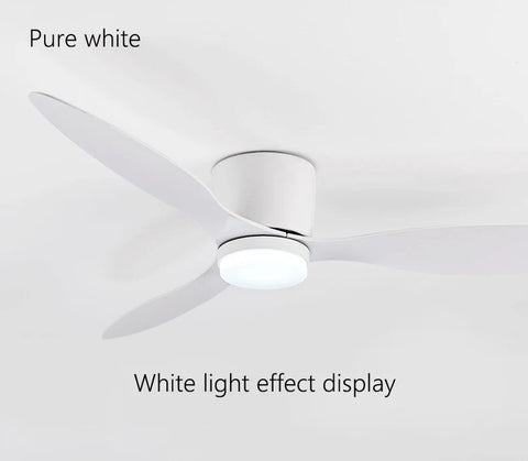 Plafondventilator met verlichting - 132cm - Afstandsbediening - Plafond Lamp - Wit - Slaapkamer - LED - Timer - 6 standen - Plafonniere