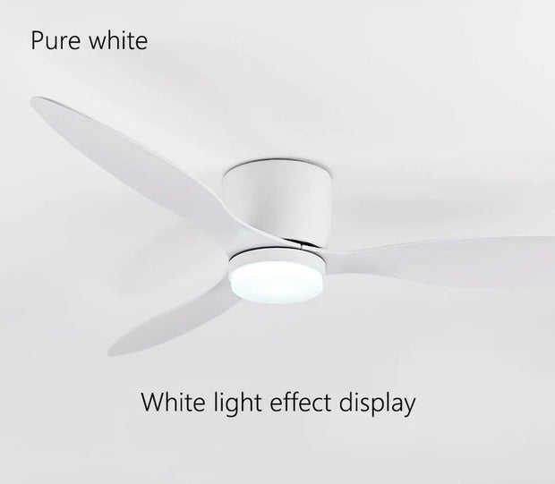 Plafondventilator met verlichting - 132cm - Afstandsbediening - Plafond Lamp - Wit - Slaapkamer - LED - Timer - 6 standen - Plafonniere