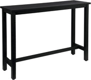 Bartafel deluxe - Rechthoekig - Bartafel voor Binnen - Metaal - Zwart - 140x40x100cm