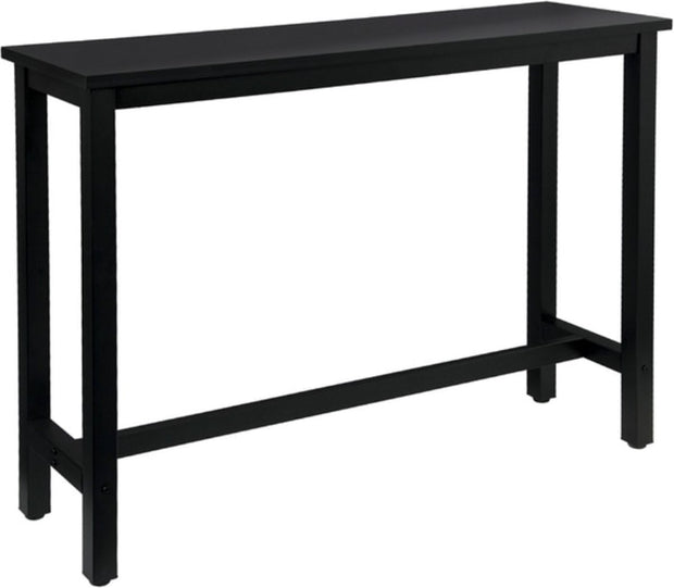Bartafel deluxe - Rechthoekig - Bartafel voor Binnen - Metaal - Zwart - 140x40x100cm