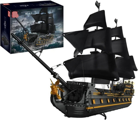 Building blocks 'The Black Pearl' - Pirate ship - 5266 pieces - Creative building - Detailed design - Durable and compatible