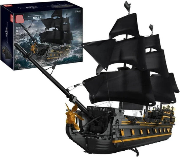 Building blocks 'The Black Pearl' - Pirate ship - 5266 pieces - Creative building - Detailed design - Durable and compatible