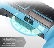 Multitool - Elektrische Multitool - Schuren - Zagen - Slijpen - Snijden - 6 Versnellingen - 2 Accu's