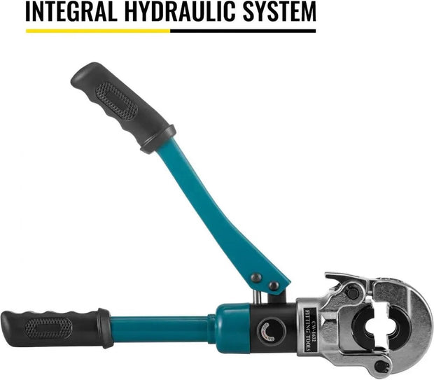 Krimptang - Hydraulische Krimper - TH Kaken - Hydraulische Pex Pijp Aluminium Plastic Pijp Krimptang - Blauw