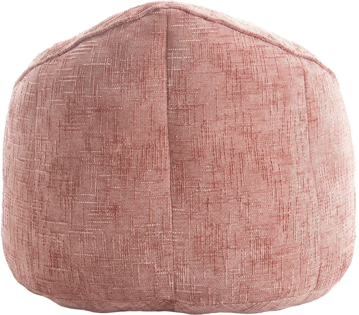 Zitzak Stoel met Voetensteun - Beanbag in Luxe Chenille Stof - Hoge Druk Schuimvulling - Ergonomisch Ontwerp - 89x88x76 cm - Roze