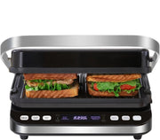 Contactgrill -Tosti Apparaat - Bakplaat - 6-in-1 - 2000W - Uitneembare Platen - Extra Groot - Anti Aanbak - 180° Uitklapbaar - Snel Schoon