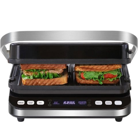Contactgrill -Tosti apparaat - Bakplaat - 6-in-1 - 2000W - Uitneembare platen - Extra groot - Anti aanbak - 180° uitklapbaar - Snel schoon