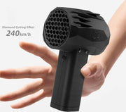 Stuwjet Droogventilator - Draagbare Sneeuwblazer - Jet Fan Dry Blazer 240 km/u - Snelheid Krachtige Ventilator - 1400 g 64 mm Borstelloze Motor - Reisgemak - Krachtig - Zwart