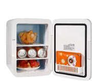 Mini Koelkast – Minibar – Compacte Koel- en Verwarmingsfunctie – 9V - 220V – Voor Kantoor - Kamer en Slaapzaal – Wit